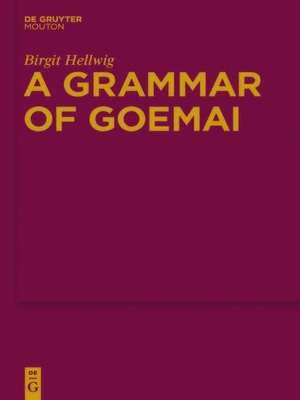 cover image of A Grammar of Goemai